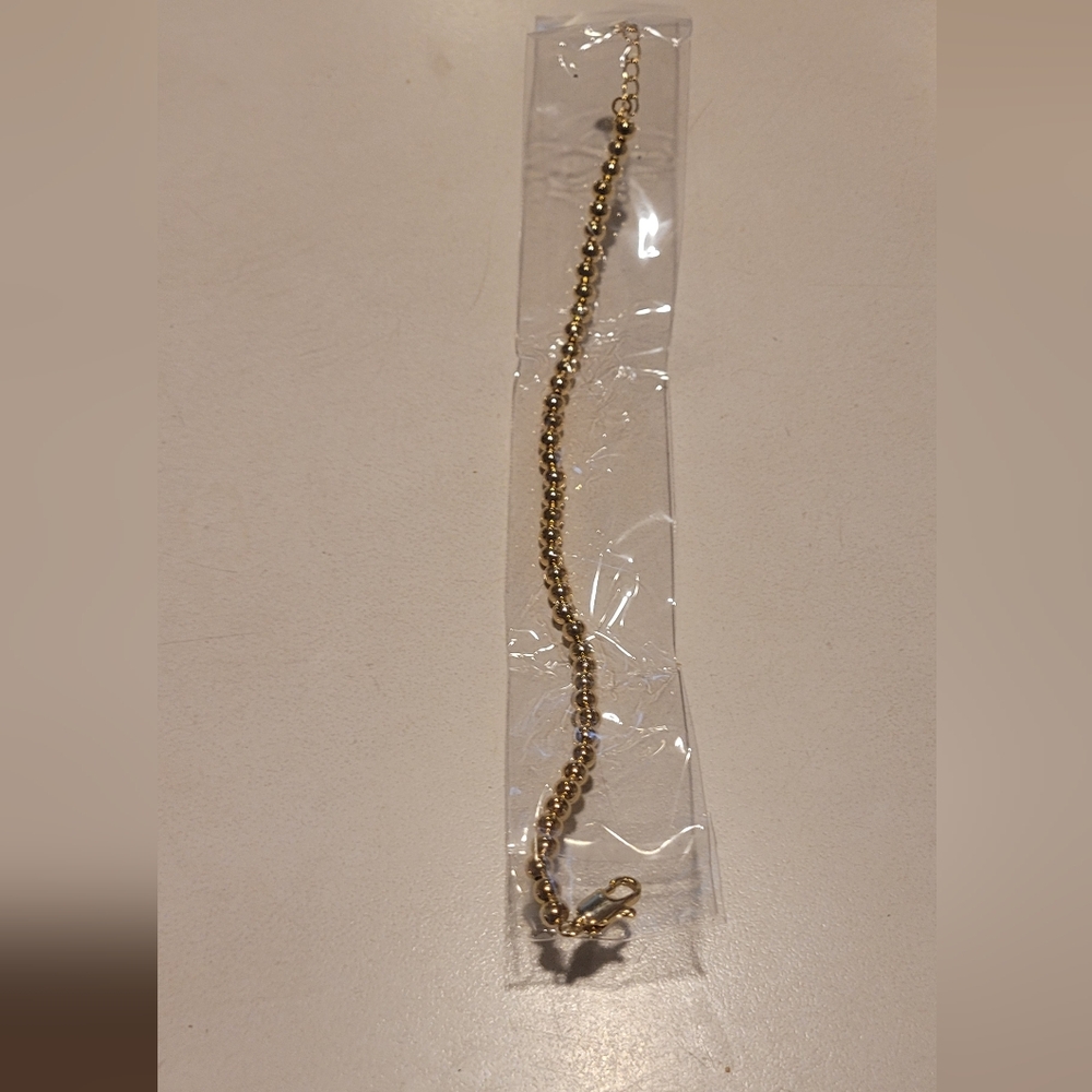 NEW Pavoi 14k Plated Yellow Gold Beaded Bracelet - Picture 2 of 3